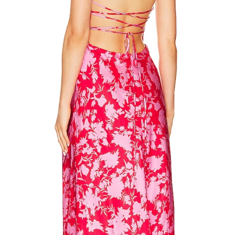 Astr the Label GALA BUSTIER CROSS STRAP MIDI DRESS - Picture 2 of 3